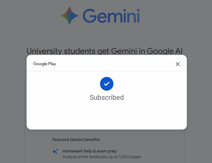 Google AI Pro Gemini 学生认证一年账号说明